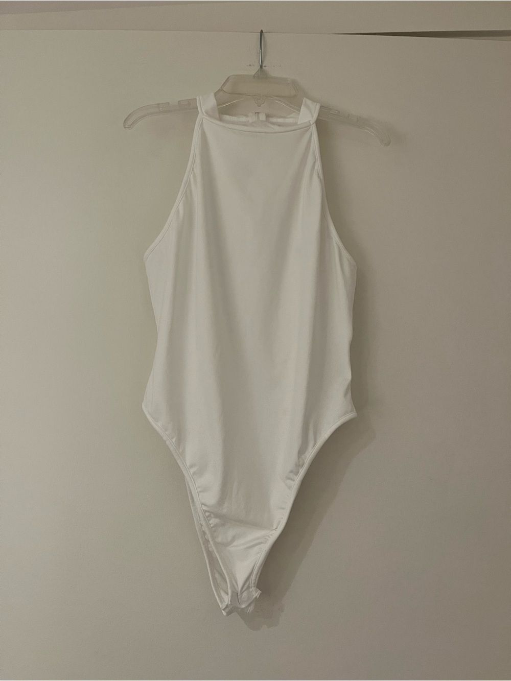Classic White Mock Neck Bodysuit